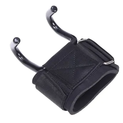 Pull-up Weightlifting Hook Strong Adjustable Steel Hook Grips Strap Wrist Support Grips With Hook Wrist Support Lift Straps Gym