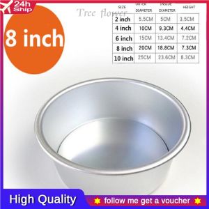 💥🎁Free Gift🎁💥2/4/6/8/10 Inch Round Live Bottom Cake Mold Baking Mold Bread Decoration Non-stick Home Kitchen Oven Baking Tool Tray /Mould Set 3 Tier Round Cakes Tins