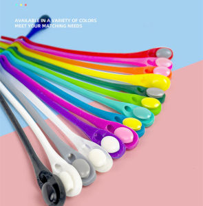 (Ready Stock)12-Pack Laceless Silicone Elastic Laces Rubber Laces Adult Kids Lazy Lace Free Laces One Size Versatile Fits Most Shoes