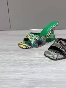 2026 Summer New Square Toe Fashion Chunky Heel Open-Toe Large Size WomenS High-Heel Sandals