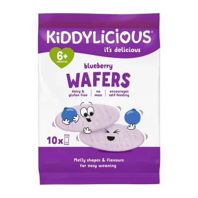 Kiddylicious Maxi Wafers Blueberry Baby Snack