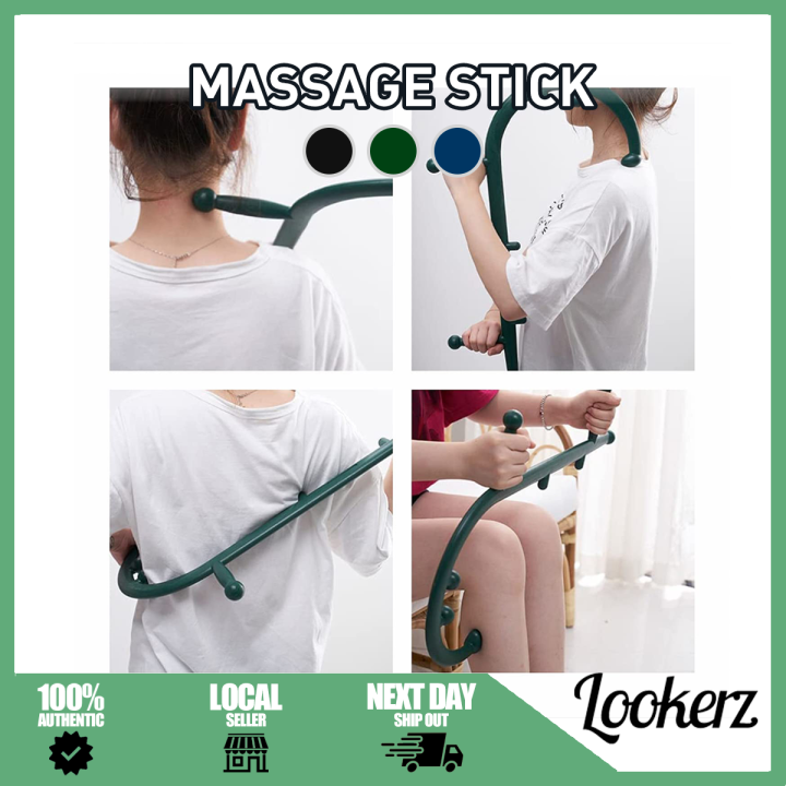 [MY] Self Massage Cane Stick Hook Bar/ Thera Cane Trigger Point Tool ...