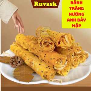 Bánh Tráng Mắm Ruốc Anh Bảy Mập Giòn Tan - Bánh Tráng Nướng Mắm Ruốc Chà Bông Tép Hành Phi Thơm Ngon - Bánh Tráng Ruvask