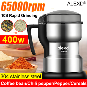 【high power 400w 】stainless steel electric grinder machine grinder blender electric blender grinding mill superfine powder machine food chopper portable blender