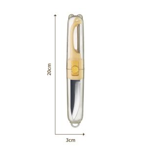 Dao gọt bào trái cây 2 chức năng kèm hộp bảo vệ.