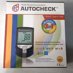 Autocheck GCU 3 in 1 Alat Cek Gula Darah Asam Urat Kolestrol