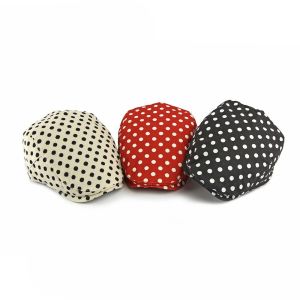 TUS Y2k Polka Dot Beret Cotton Dot Leopard Retro Painter Hat Retro Korean Style Forward Cap Ladies