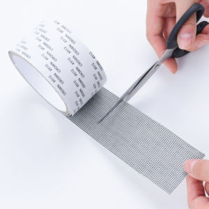 Window Door Screen Repair Kit Fiberglass Mesh Patch Tape Strong Adhesive Waterproof