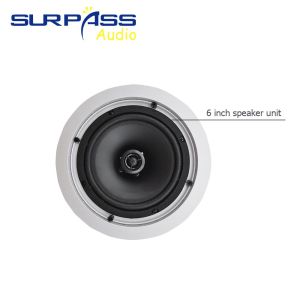 30W PA System Home Audio Coxial Passive Ceiling Speakers 6inch In Wall Speaker for Amplifier Music Floor Loudspeakers Subwoofer