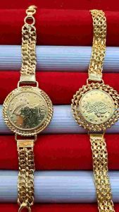 Gelang Rupiah Lilit Wanita Tempahan Lapis Emas Seperti Emas Asli Model Terbaru