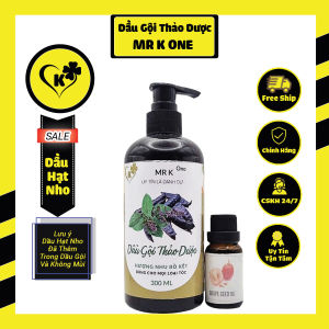 Dầu Gội Thảo Dược MR K ONE 300ml - Đã Thêm  Dầu Hạt Nho ( làm mềm da đầu nới lỏng làn da chết  độ ẩm da đầu)