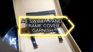Vemart Perodua alza 2022 new facelift carbon fiber ac switch panel frame cover accessories alza baru