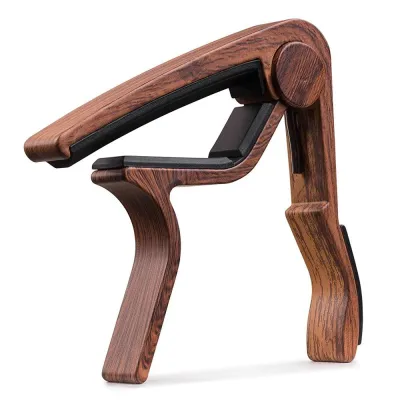 Wood Grain Capo for Acoustic Guitar Ukelele Violin