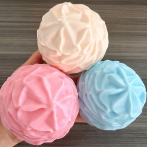 Crunchy Whipping Cream Stress Ball Squishy Toys Moldable Whipped Cream Squeeze Ball ASMR Anti Stress Fidget Toys for Adults