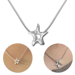 Ngọt Ngào Mát Y2K Không Thường Xuyên Sao Mặt dây chuyền năm cánh thời trang Vòng cổ phong cách punk hip hop Vòng Cổ Cho Nam Nữ Phụ Kiện