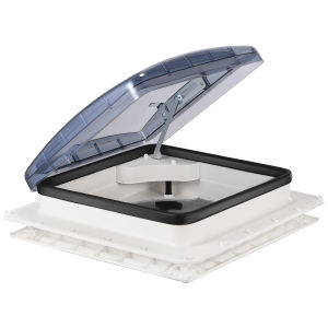 【In Stock】RV Roof Skylight Vent Cover 15.7 X 15.7 Camper Car Light Blue Vent Cover Unpowered Vent With Manual Adjustment Knob