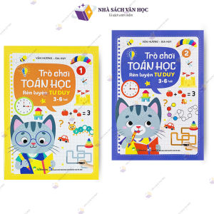 Sách - Trò Chơi Toán Học - Rèn Luyện Tư Duy Cho Bé 3-6 Tuổi ( Tập 1+2 )