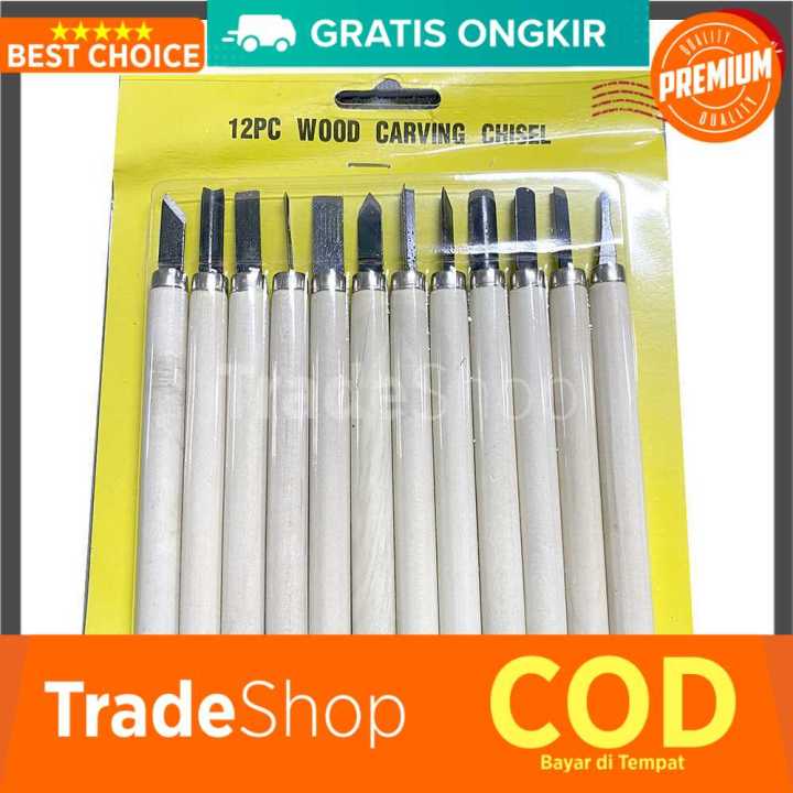 Pisau Ukir Dan Pahat Kayu 12 In 1 Wood Carving Knife Lazada Indonesia