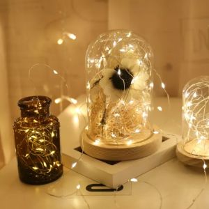 [2M/3M/5M/10M] Đèn LED Ánh Sao Dây Đồng Đèn Ngủ Ấm Áp Hoạt Động Bằng Pin