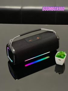ลำโพงบลูทูธ รุ่น BOOMBOX980 เบสแน่น พกพาง่าย รองรับAUX TF USB กำลังขับ30W รองรับ Speakerphone ไมโครโฟนในตัว ให้เสียงสนทนาที่ชัดเจน สินค้าพร้อมส่งจากกทม.