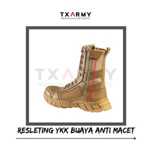 Sepatu PDL Tali Putar/Biasa Gurun Sarang Tawon Kulit