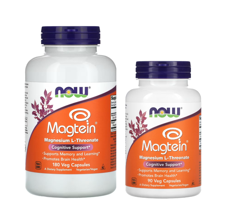 NOW Foods Magtein Magnesium L-Threonate 90 / 180 Veg Capsules | Lazada PH