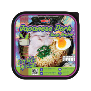 WOW WOW CUP ถ้วยร้อน เส้นบะหมี่ไข่ รสซุปน้ำใสดั้งเดิม 100 กรัม