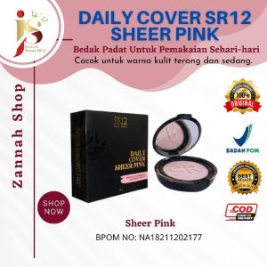 Bedak Padat Daily Cover SR12 Anti Air 3 Pilihan Shades Warna Cocok Untuk Semua Jenis Kulit