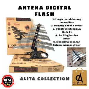 ANTENA TV INDOOR DIGITAL FLASH UNTUK SEMUA TV LED LCD PLASMA TABUNG HARGA TERMURAH BAHAN BERKUALITAS