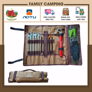 Bộ dụng cụ Búa cọc móc dây dù găng tay phụ kiện cho lều cắm trại trọn bộ chính hãng AoTu [Có sẵn] [Ảnh thật]