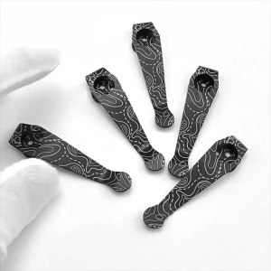 Kim loại hợp kim gấp cắt túi sau Clip sâu mang theo kẹp 3 lỗ gấp cắt túi Clip Bộ phận thay thế