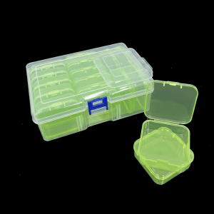 OEUVR 14pcs/set Multifunctional Transparent Plastic Storage Box Set with Sorting Compartments Dustproof 14pcs Organizer Containers Portable Durable Jewelry Storage Cases for Jewelry Beads DIY Accessories