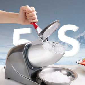 500W Heavy Duty Double Blade Stainless Steel Automatic Electric Ice Crusher for Smoothies Milkshakes