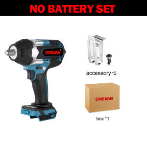 ONEVAN 1800N.M Torque Brushless Electric Impact Wrench For Trucks 1/2 Inch Cordless Wrench Driver Tool For Makita 18V Battery