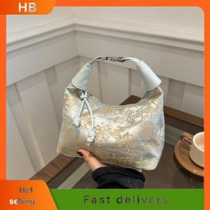 HB New Chinese Style Fine Embroidery Ladies Handbags 2025 Summer Fashion Shoulder Bag Crossbody Daily Party Tote Handbag For Women