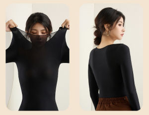 【Hot】Autumn and Winter Self-heating Thermal Clothing Gauze Skin-beautifying Clothing Base Underwear