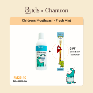 [Buds Organics x Chanwon] BOO Childrens Mouthwash - Fresh Mint (300ml)