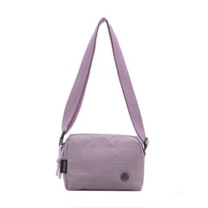 Light Casual Messenger Bag Women Simple Shoulder Bag Texture Nylon Long Strap All-match Crossbody B