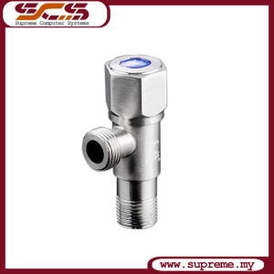 Stainless Steel Angle Valve 1/2 Nickel Brushed Faucet Hot / Cold water Bathroom faucet