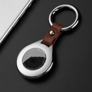 New High Quality Case For Airtag  Apple GPS Protective Cover For Locator Air tag  Tracker Anti-Scratch Device With Leather Keychain