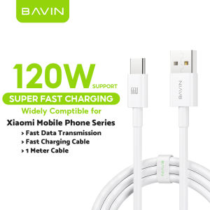 BAVIN CB356 Fast Charging Data Cable Supported Data Transmission Widely Compatible 66W for Vivo Oppo USB to TYPE-C