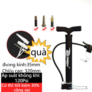 Bơm xe đạp xe máy Kiotool nhỏ gọn cơ động van pháp mỹ