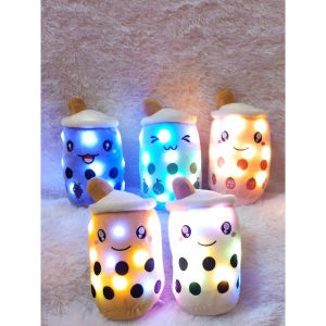 25-35CM Mini Led Boba BROWN SUGAR SUPER Jumbo Doll Boba Stuffed Pillows Jumbo Boba Doll/Plush Doll on Beautiful Blinking SNI