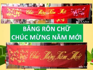 BĂNG RÔN CHỮ CHÚC MỪNG NĂM MỚI 2026