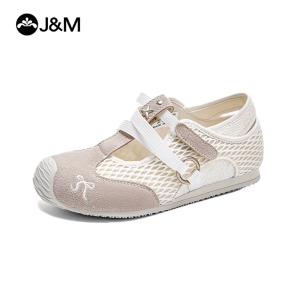 Joy&Mario womens flat casual shoes fashion shoes solid color lace-up sneakers walking shoes
