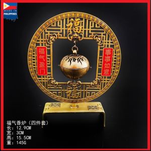 Copper Backflaw Incense Burner Sandalwood Holder Incense Xiangyun Backflow Incense Home Incense Burner Decoration