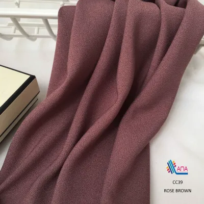 Premium Heavy Como Crepe Bidang 58 Kain Pasang Ironless Harga Utk 0.5m Ana Textile