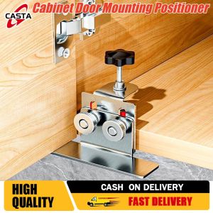 1pc Stainless Steel Cabinet Door Mounting Jig-AdjustablePrecise Installation Tool for DIY Projects