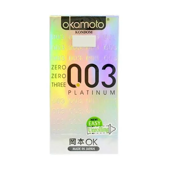 Kondom Okamoto 003 Platinum 10's
