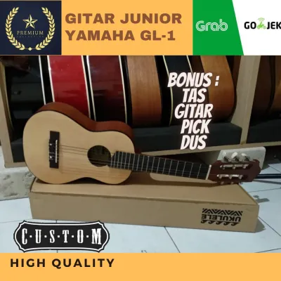 Gitar UKULELE JUNIOR YAMAHA Tipe GL-1 Senar 6 Best CUSTOM High Quality Warna Natural